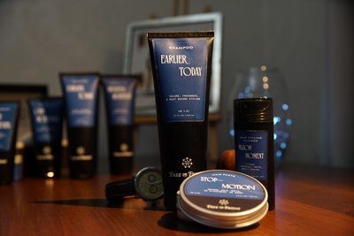 Complete set of men's essentials (no beard, 8 products)